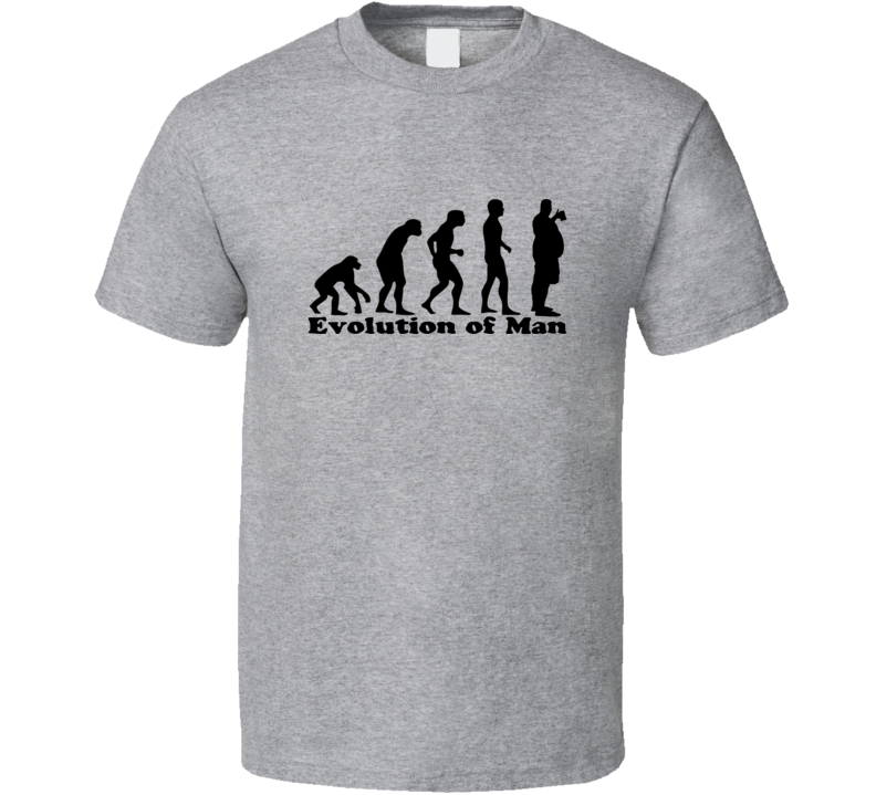 Evolution Of Man Beer Drinking Booze Funny T Shirt