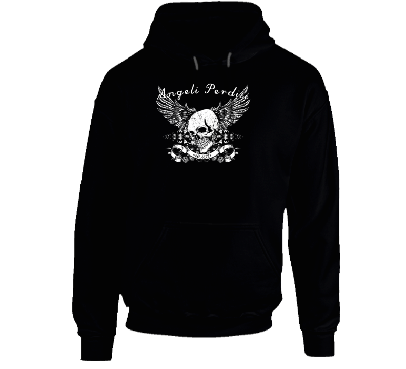 Angeli Perditi Lost Angels MMXV Skull Biker MMA Boxing Hoodie T Shirt