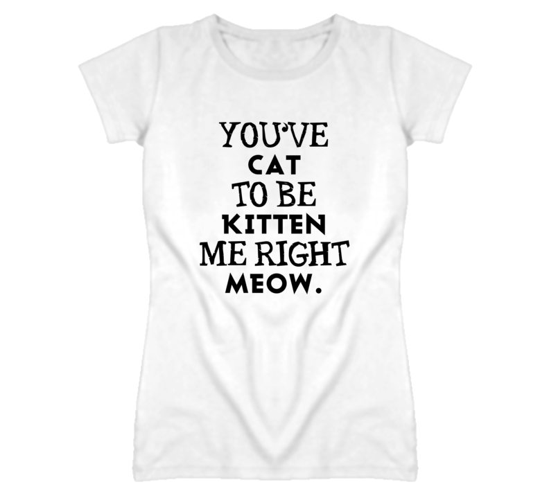 You've Cat to be Kitten me right Meow funny cat pet lover t shirt