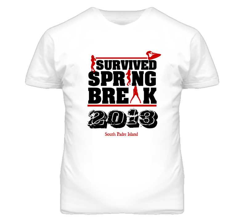 I Survived Spring Break South Padre Island funny College T shirt