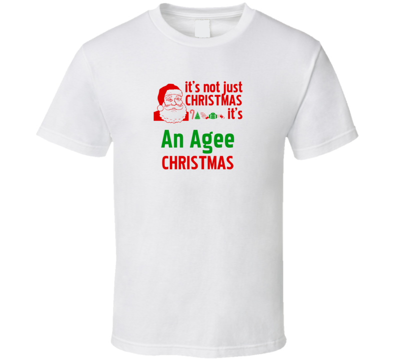 It's An Agee Christmas Personalized Last Name Cool T shirt