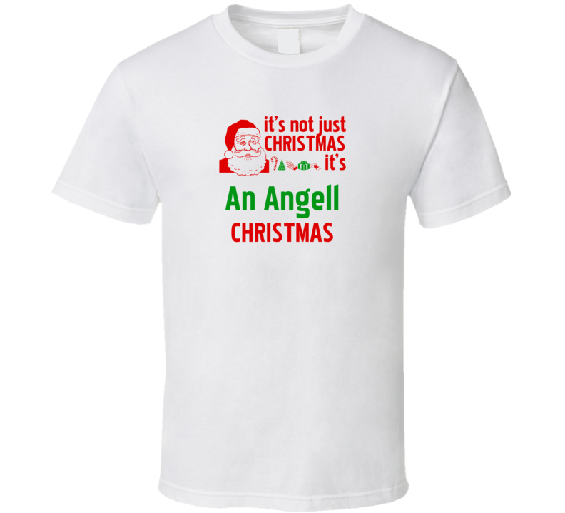 It's An Angell Christmas Personalized Last Name Cool T shirt