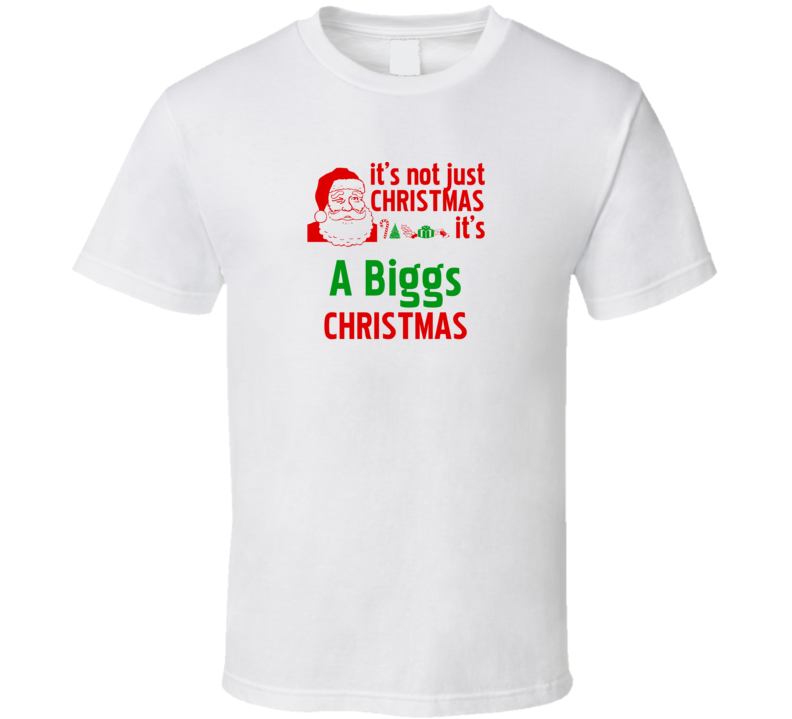 It's A Biggs Christmas Personalized Last Name Cool T Shirt