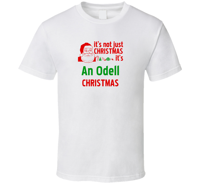 It's An Odell Christmas Personalized Last Name Cool T shirt