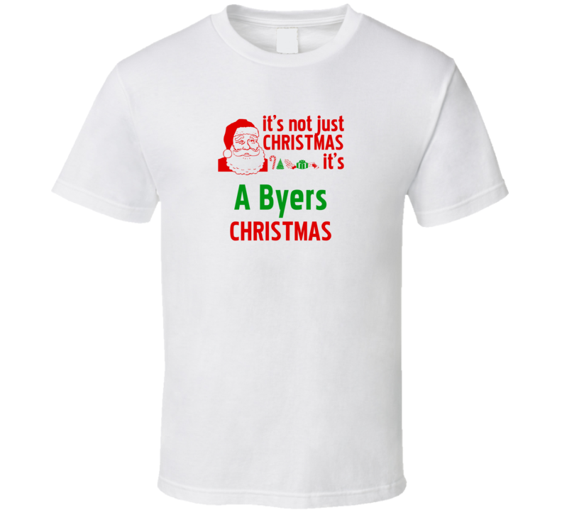 It's A Byers Christmas Personalized Last Name Cool T Shirt