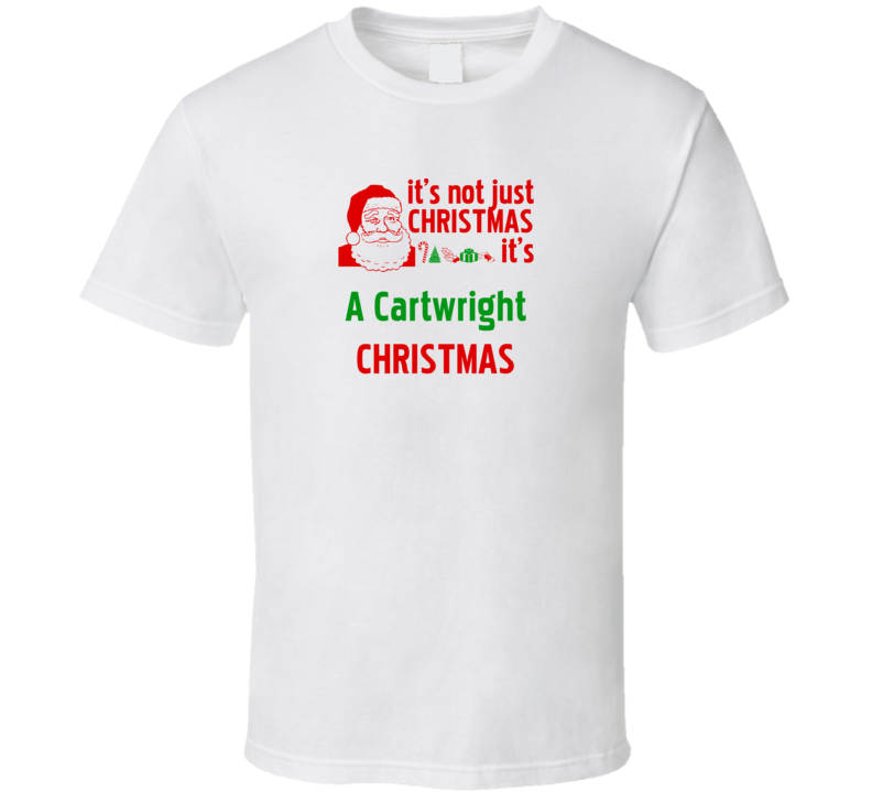 It's A Cartwright Christmas Personalized Last Name Cool T Shirt