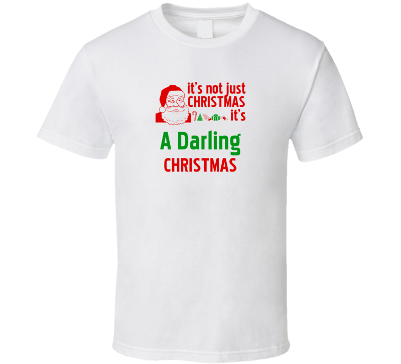 It's A Darling Christmas Personalized Last Name Cool T Shirt