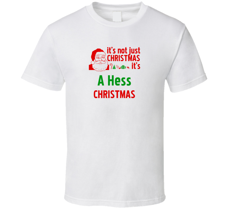 It's A Hess Christmas Personalized Last Name Cool T Shirt