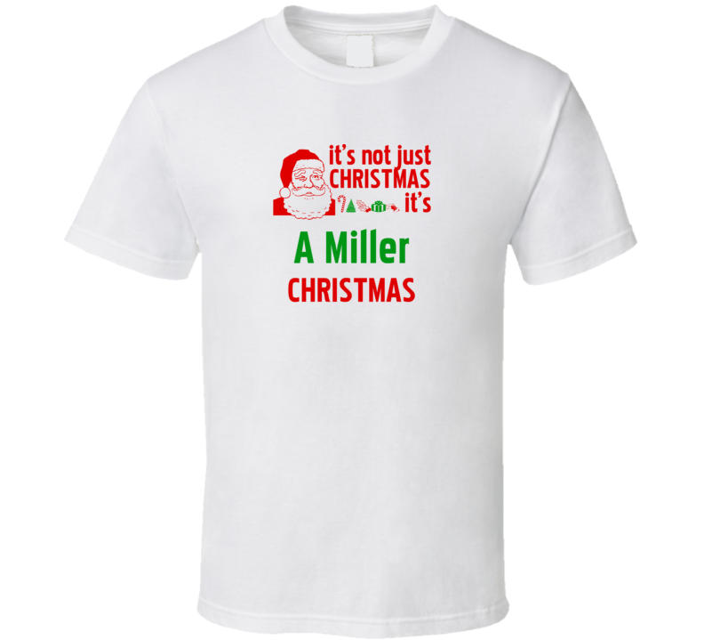 It's A Miller Christmas Personalized Last Name Cool T Shirt