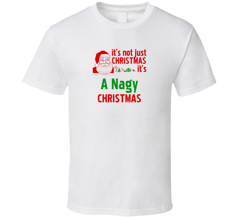 It's A Nagy Christmas Personalized Last Name Cool T Shirt