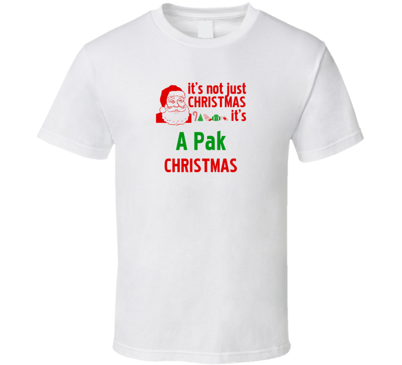 It's A Pak Christmas Personalized Last Name Cool T Shirt