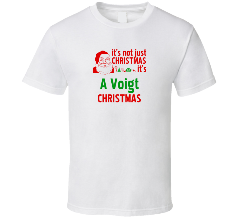 It's A Voigt Christmas Personalized Last Name Cool T Shirt