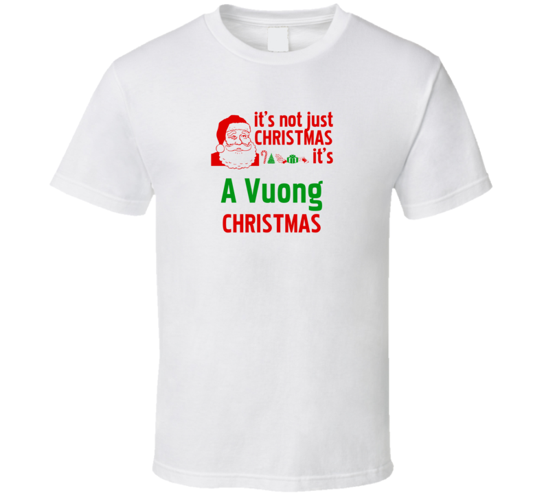 It's A Vuong Christmas Personalized Last Name Cool T Shirt