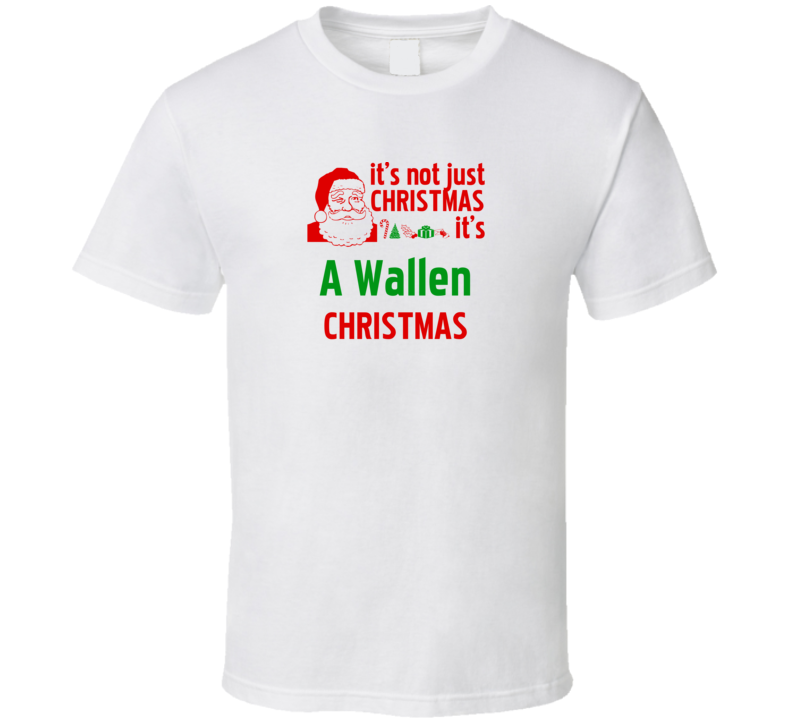 It's A Wallen Christmas Personalized Last Name Cool T Shirt