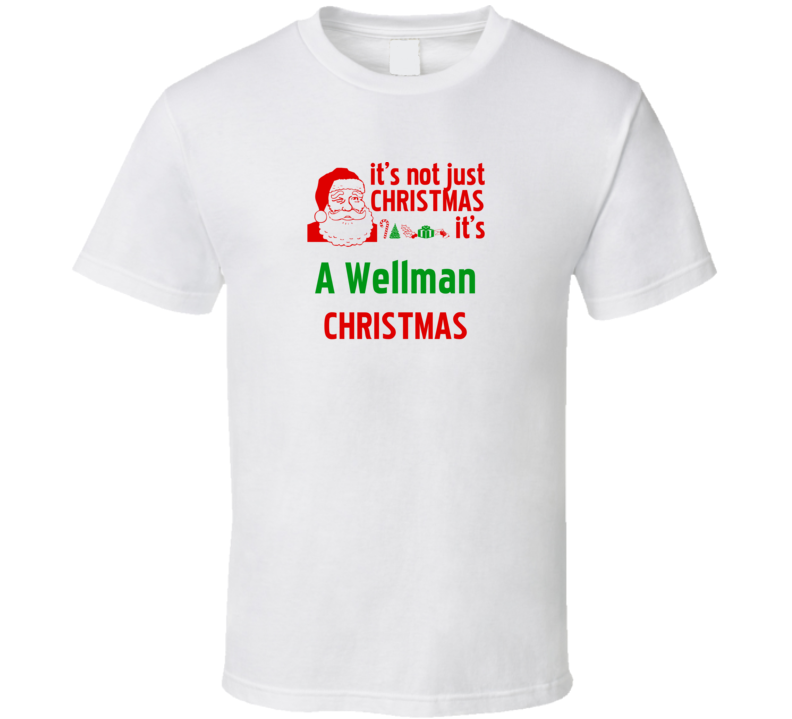 It's A Wellman Christmas Personalized Last Name Cool T Shirt
