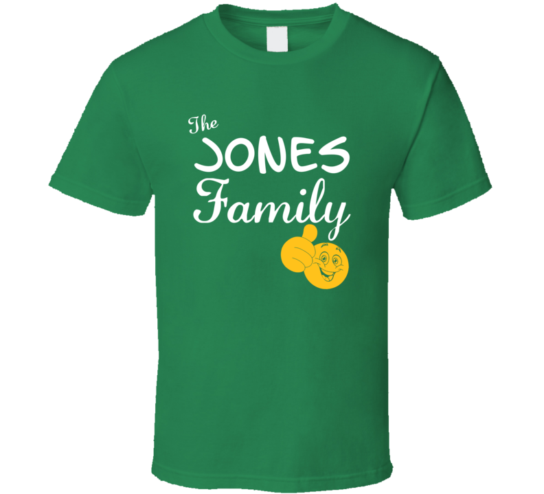 The Jones Family Cool Last Name Surname T Shirt