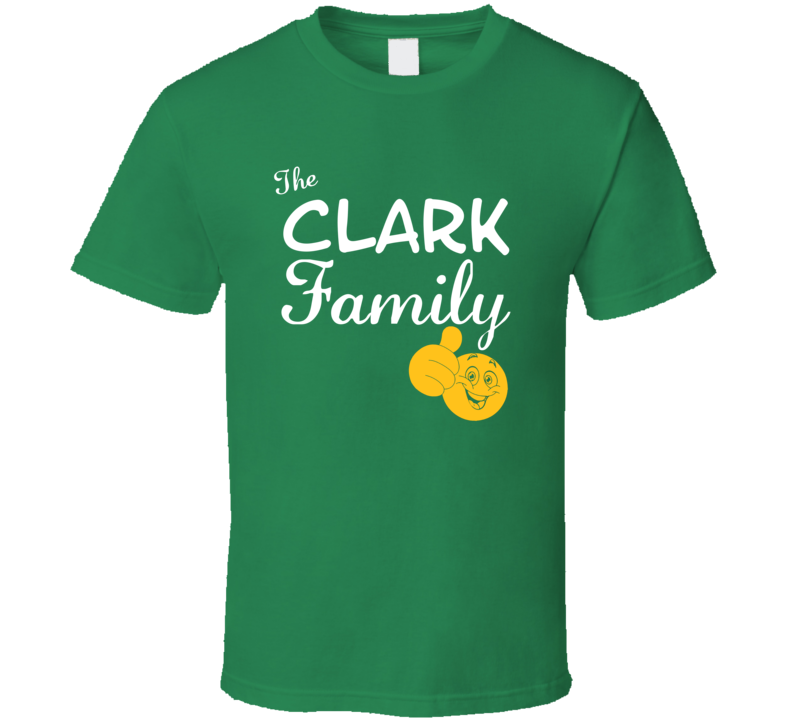 The Clark Family Cool Last Name Surname T Shirt