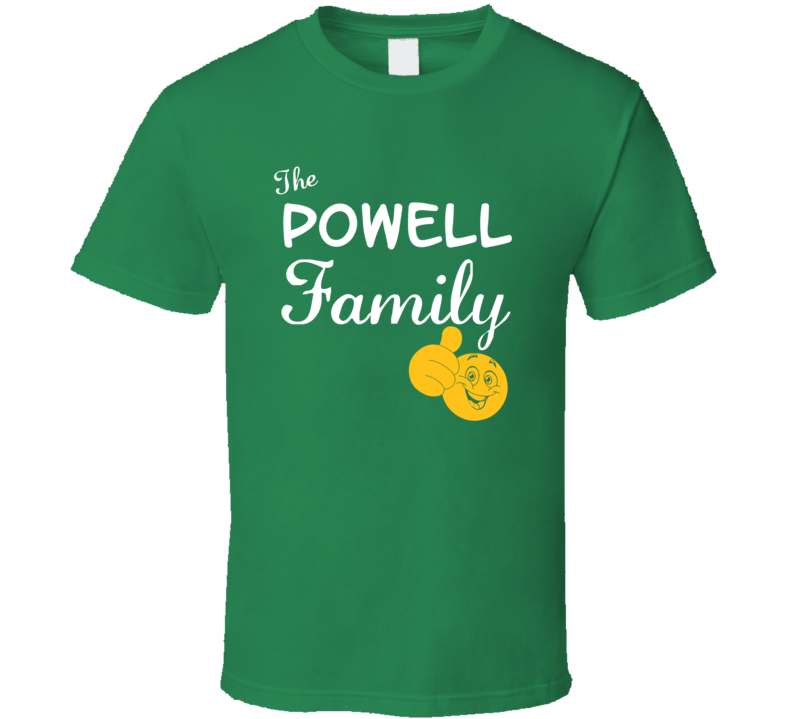 The Powell Family Cool Last Name Surname T Shirt