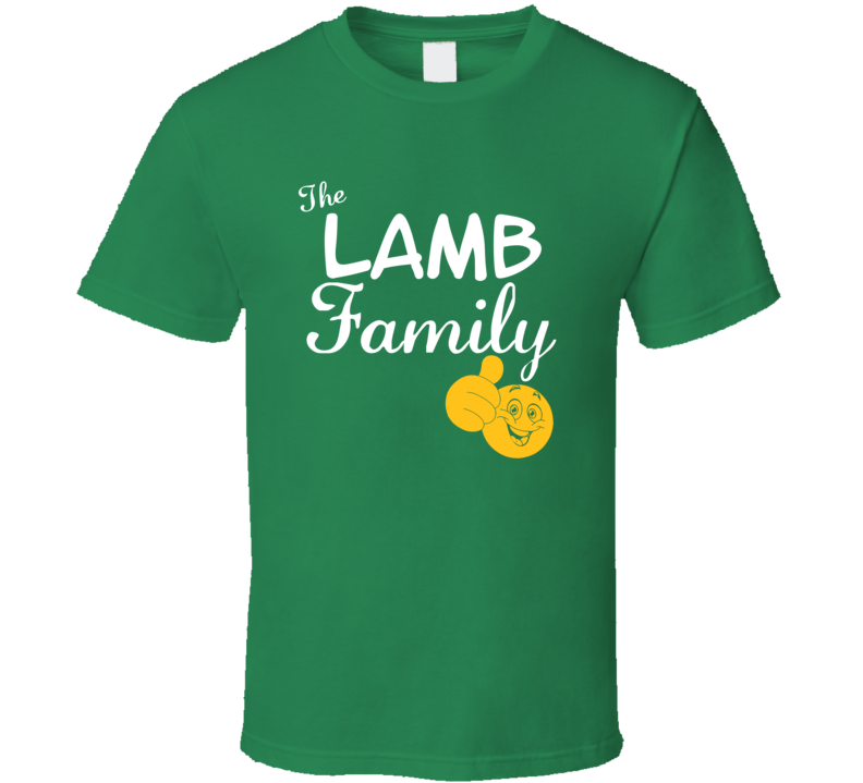 The Lamb Family Cool Last Name Surname T Shirt