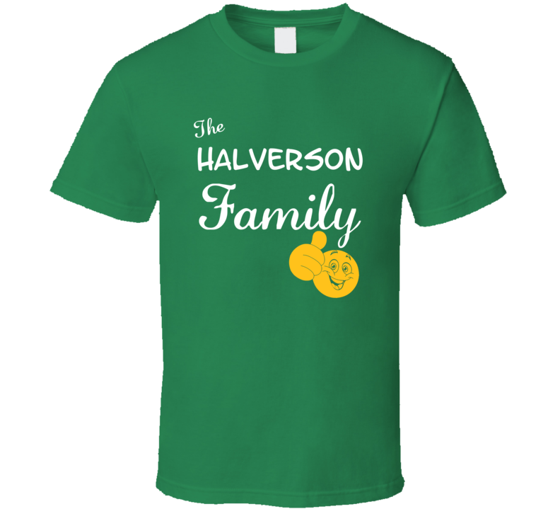 The Halverson Family Cool Last Name Surname T Shirt