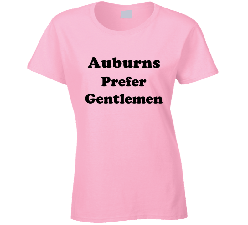 Auburns Prefer Gentlemen Ladies Hair Color Cool Retro T Shirt