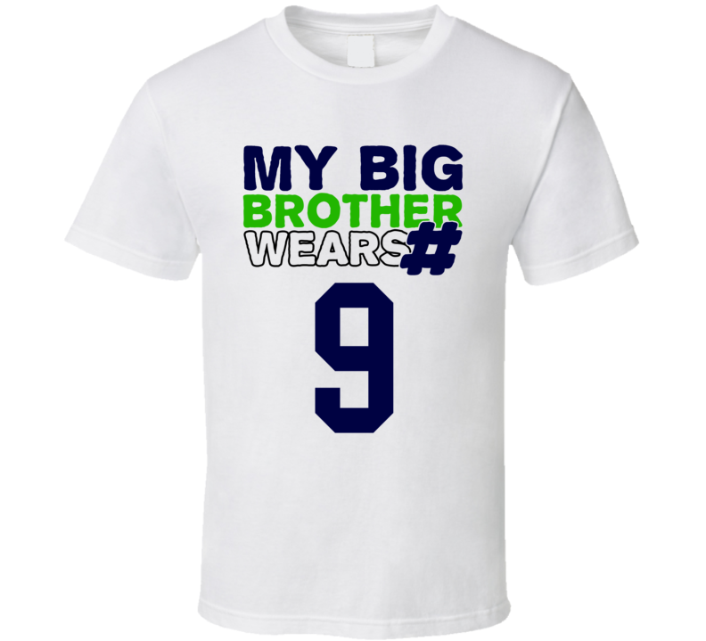 My Brother Wears The Number 9 Cool Jersey Number Sports T Shirt