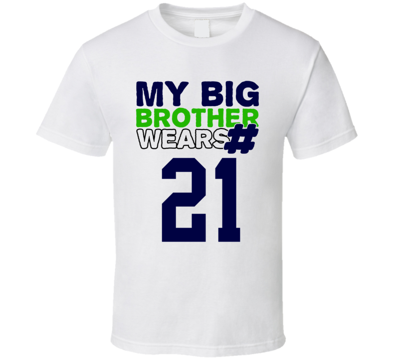 My Brother Wears The Number 21 Cool Jersey Number Sports T Shirt