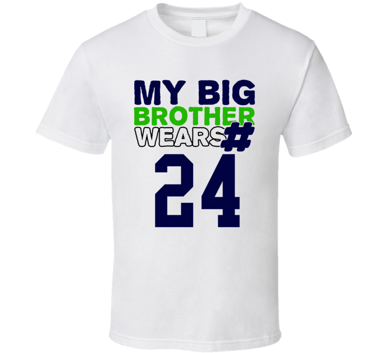 My Brother Wears The Number 24 Cool Jersey Number Sports T Shirt