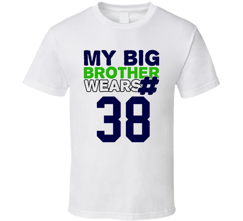 My Brother Wears The Number 38 Cool Jersey Number Sports T Shirt