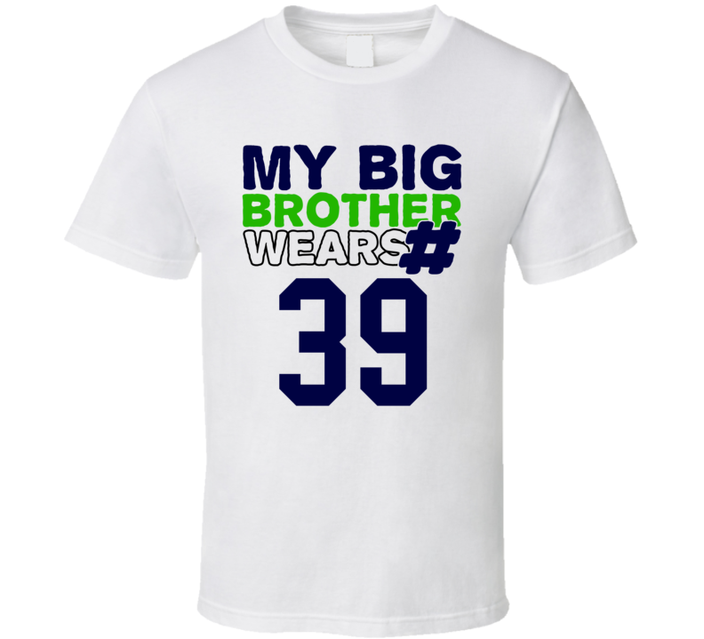 My Brother Wears The Number 39 Cool Jersey Number Sports T Shirt