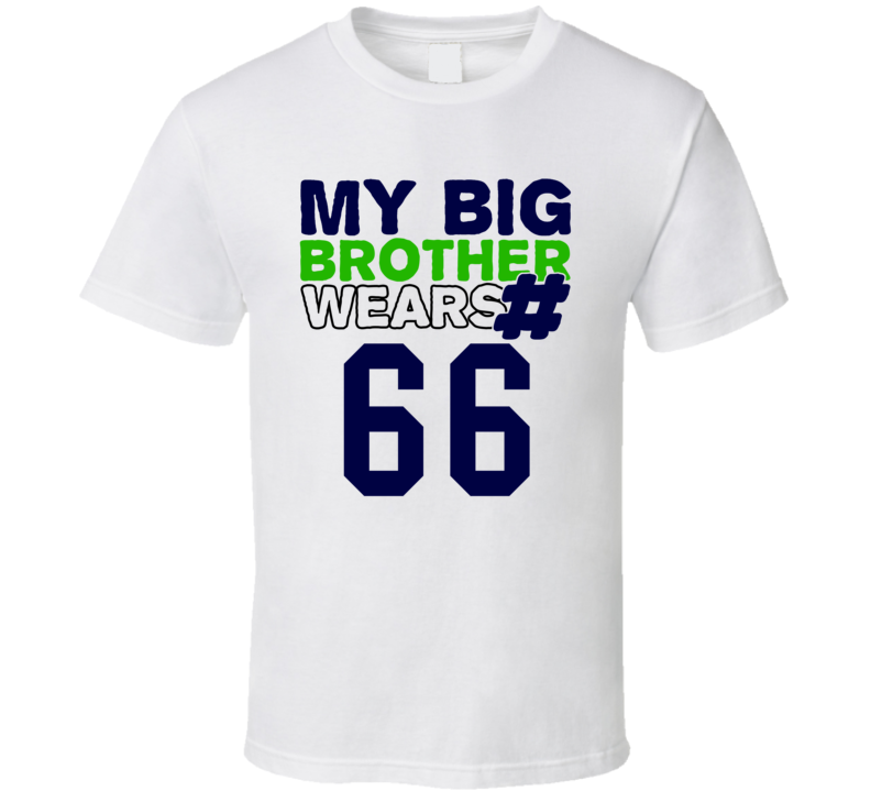 My Brother Wears The Number 66 Cool Jersey Number Sports T Shirt