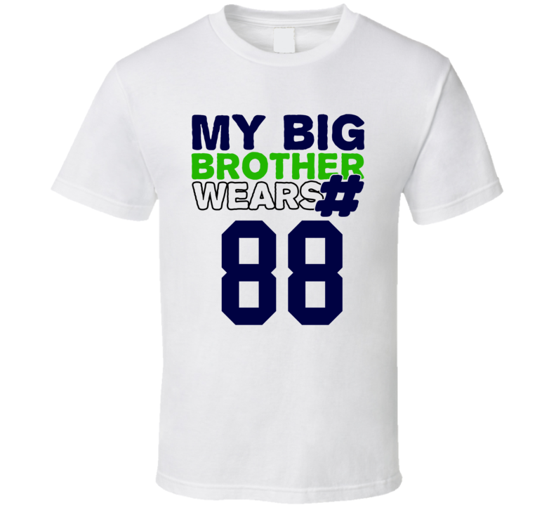 My Brother Wears The Number 88 Cool Jersey Number Sports T Shirt