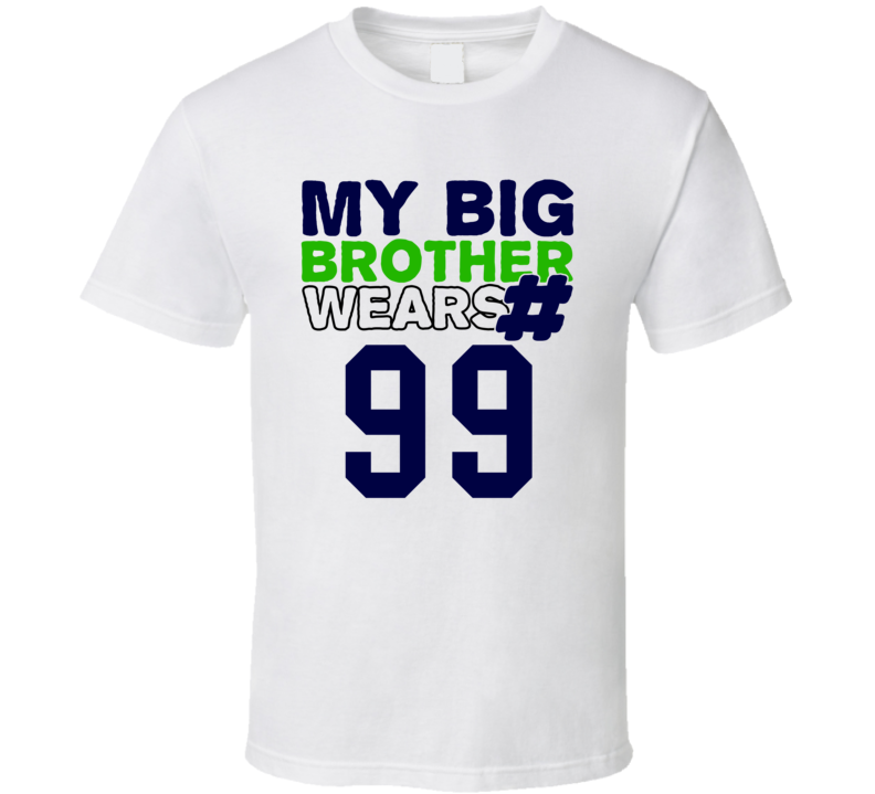 My Brother Wears The Number 99 Cool Jersey Number Sports T Shirt