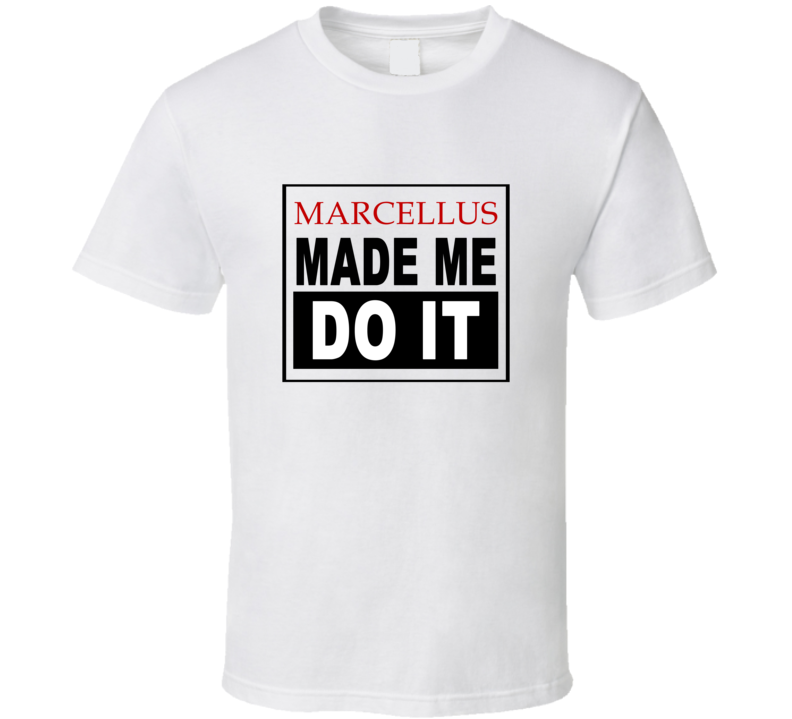 Marcellus Made Me Do It Cool Retro T Shirt