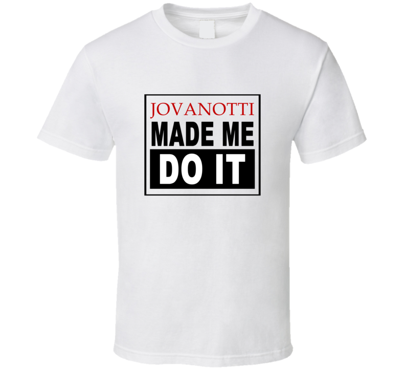 Jovanotti Made Me Do It Cool Retro T Shirt