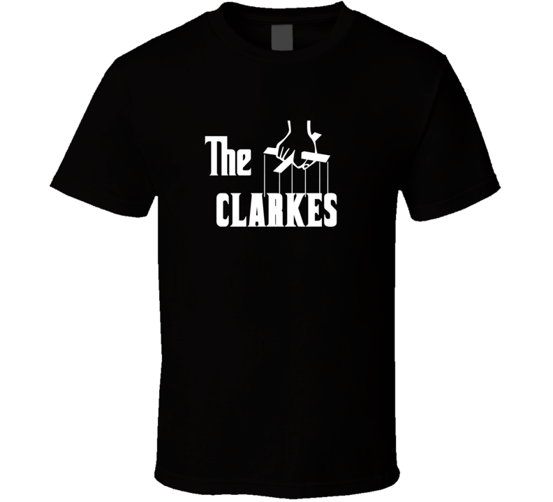 Godfather Funny Clarke Last Name Family Reunion Surname T shirt