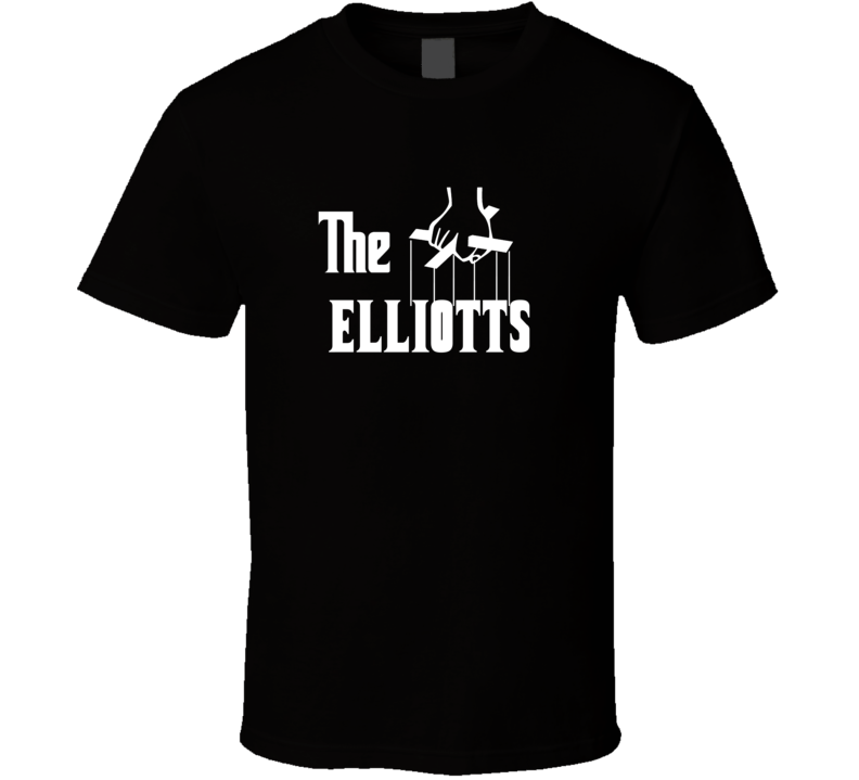 Godfather Funny Elliott Last Name Family Reunion Surname T shirt