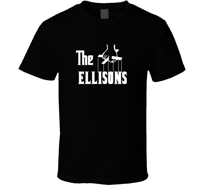 Godfather Funny Ellison Last Name Family Reunion Surname T shirt