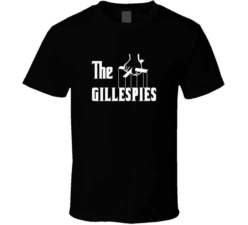 Godfather Funny Gillespie Last Name Family Reunion Surname T shirt