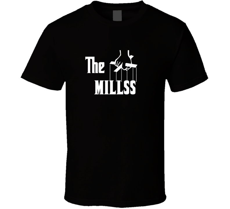 Godfather Funny Mills Last Name Family Reunion Surname T shirt