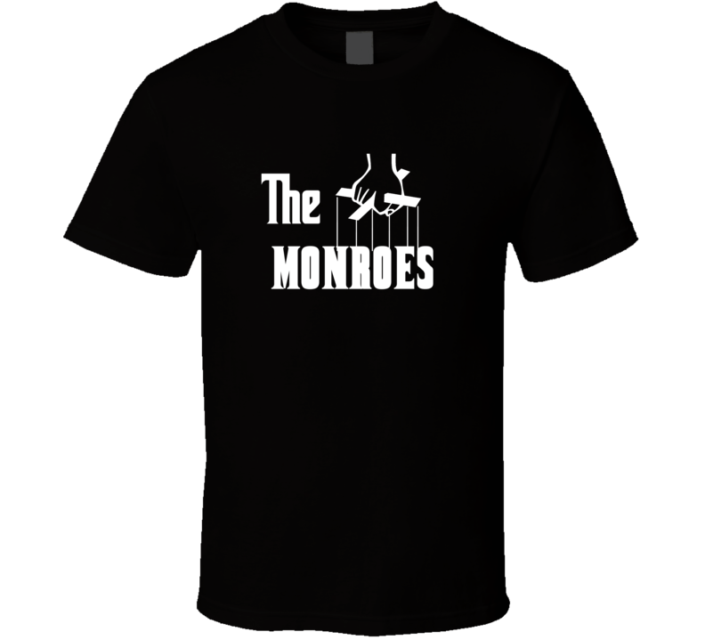 Godfather Funny Monroe Last Name Family Reunion Surname T shirt