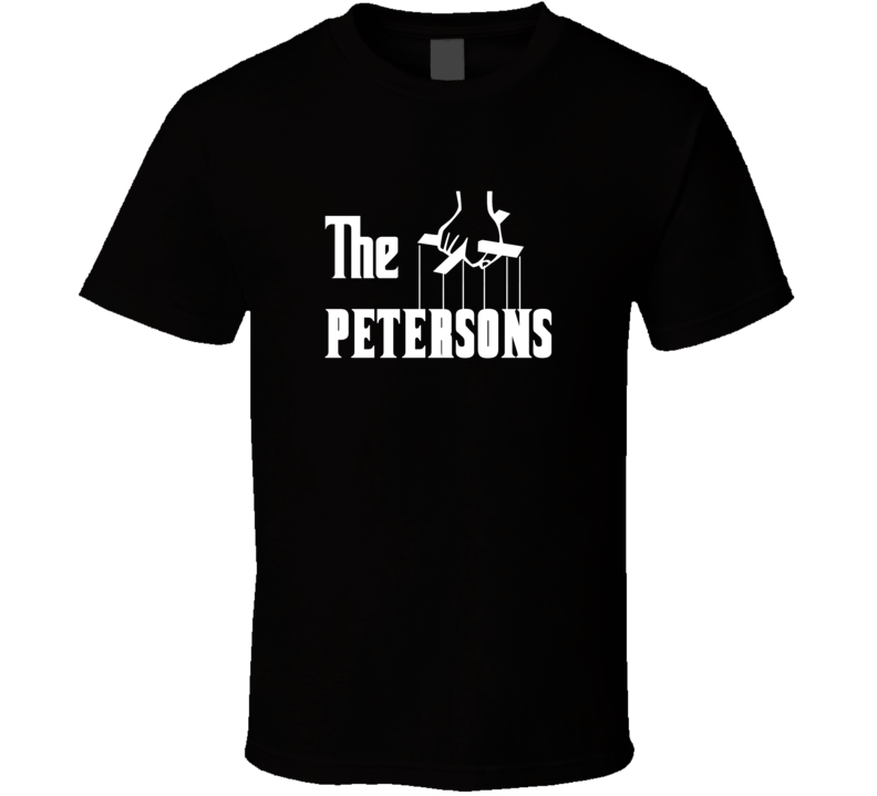 Godfather Funny Peterson Last Name Family Reunion Surname T shirt