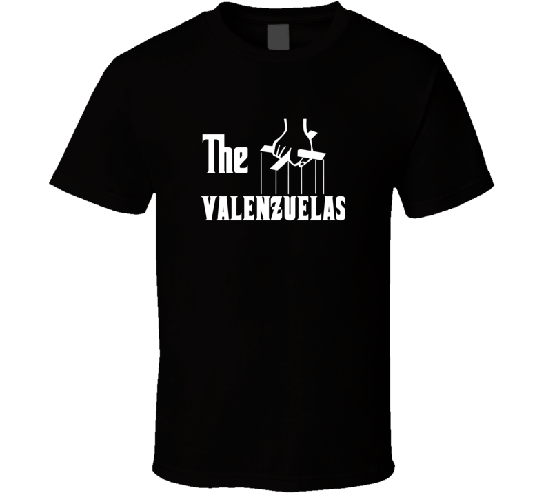 Godfather Funny Valenzuela Last Name Family Reunion Surname T shirt