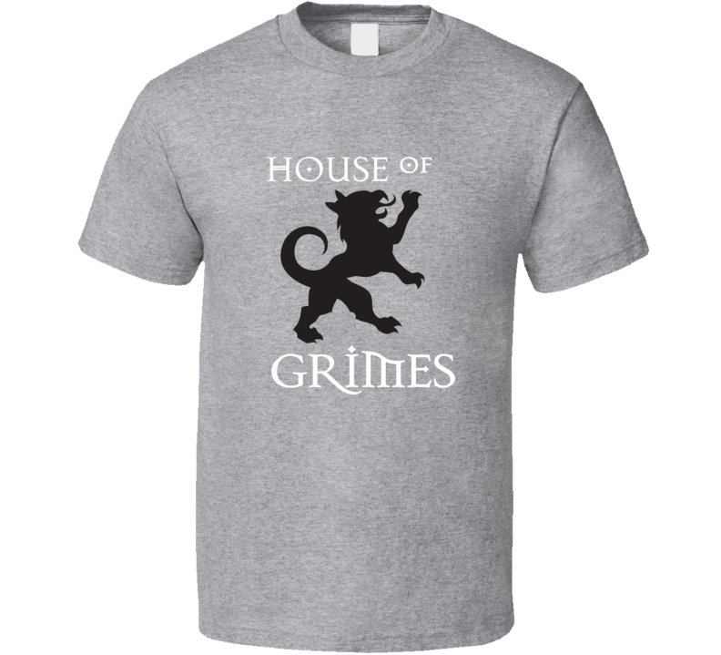 House Of  Grimes Last Name Family Reunion Surname T shirt