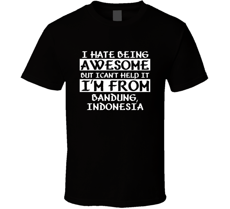 I Cant Help Being Awesome Im From Bandung, Indonesia      countries  T Shirt