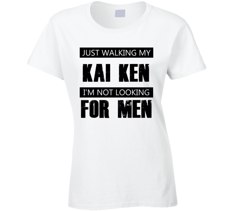 Just Walking My Dog Kai Ken Not Looking For Men Funny T Shirt