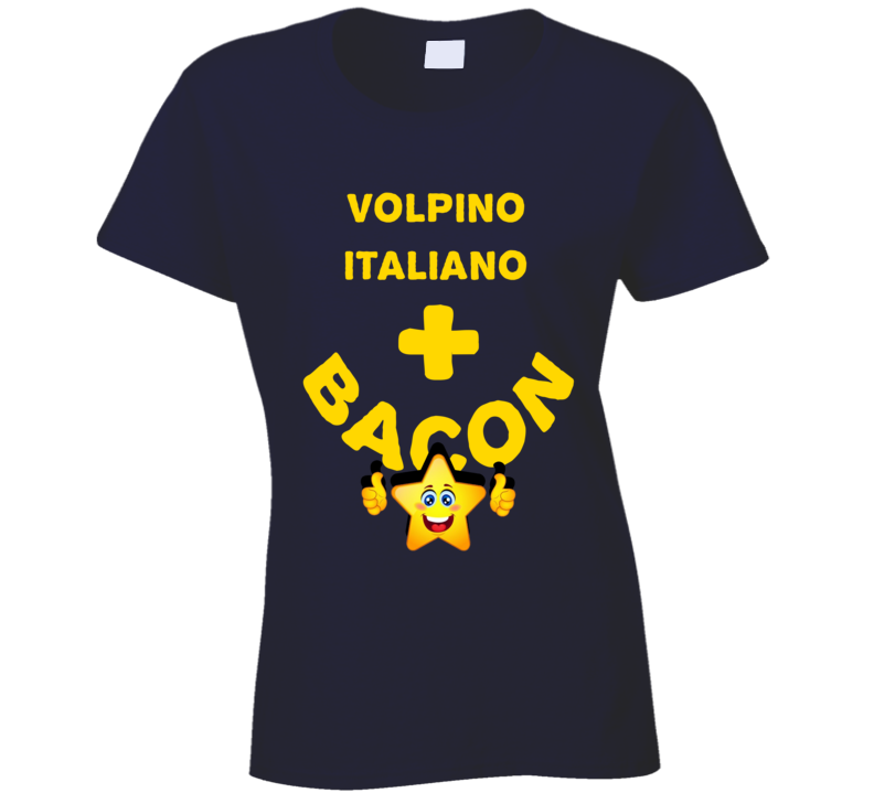 Volpino Italiano Plus Bacon Funny Love Trending Fan T Shirt