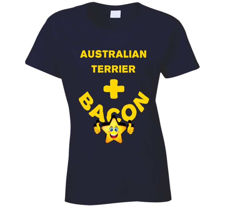Australian Terrier Plus Bacon Funny Love Trending Fan T Shirt
