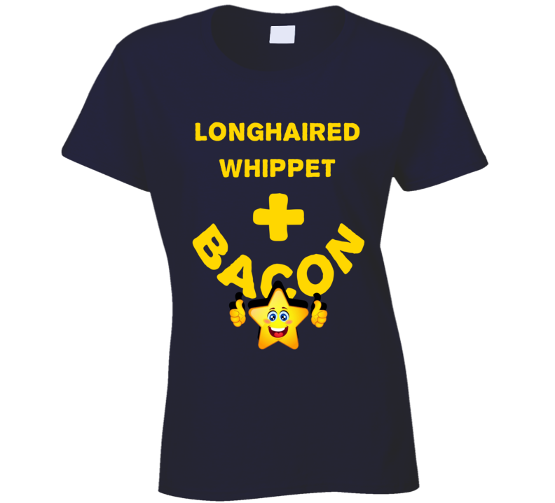 Longhaired Whippet Plus Bacon Funny Love Trending Fan T Shirt
