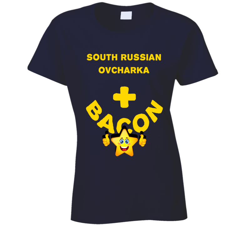 South Russian Ovcharka Plus Bacon Funny Love Trending Fan T Shirt